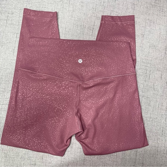 Lululemon Align High Rise Pant Leggings Plumful Embossed Purple 10 - Picture 8 of 12